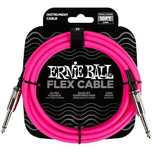 Cabo Para Instrumento 3m Rosa P06413 Ernie Ball