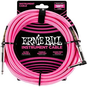 Cabo Para Instrumento 5m Rosa P06083 Ernie Ball