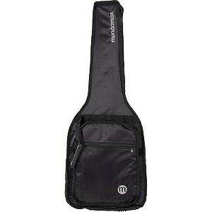Capa para Guitarra Extra c/ Bolso Cargo Nylon 70 Preta Mundomax