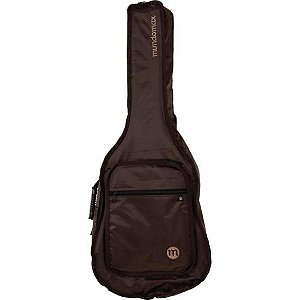 Capa para Violão Folk Extra c/ Bolso Cargo Nylon 70 Marrom Mundomax