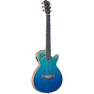 Violão Tagima Modena Steel Elétrico Aço Maciço Tranlucid Blue Fade