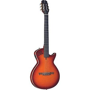 Violão Tagima Modena Steel Elétrico Nylon Maciço Cherry Burst