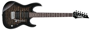 Guitarra 6C RG GIO Trans Black Sunburst Ibanez GRX70QA-TKS