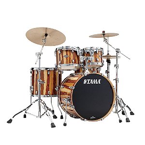 Bateria Shell Pack (4 tambores) Bumbo 22 (Caramel Aurora) Tama Starclassic Performer MBSS-CAR