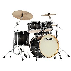 Bateria Shell Pack (5 Tambores) Bumbo 2 (Preta Transarent Black Burst) Tama Superstar Classic CL5RS-TPB