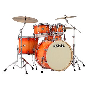 Bateria Shell Pack (5 Tambores) Bumbo 22 (Tangerine Lacquer Burst) Tama Superstar Classic CL52KRS-TLB