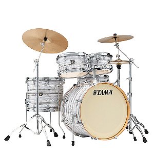 Bateria Shell Pack (5 Tambores) Bumbo 22 (Ice Ash Wrap) Tama Superstar Classic CK52KRS-ICA