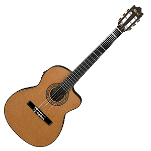 Violão 6C Nylon Amber High Gloss Ibanez Classical GA5TCE-AM