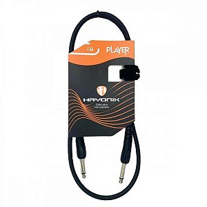 Cabo Para Instrumentos Player P10 Injetado 1m Preto Hayonik