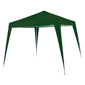 Gazebo articulável NTK de 3m x 3m aluminizado em formato de pirâmide com estrutura de aço Duxx