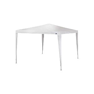 Gazebo Poliester Oxford Branco com Silvercoating 3m x 3m