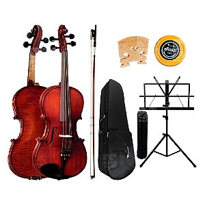 Kit viola de arco eagle VA180 envelhecida com case