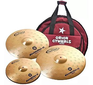 Kit Pratos Bateria Orion Revolution 10 B10 14/16/20 C/ Capa