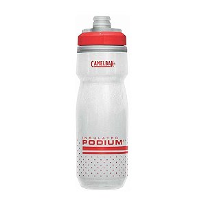 Garrafa CamelBak Podium Chill 620ml Vermelho e Branco