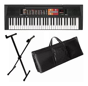 Kit Teclado Arranjador 61 Teclas Multi Funções Psr-f51 Yamaha