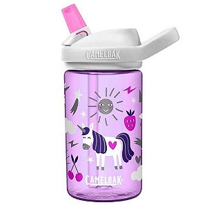 Garrafa CamelBak Eddy Kids Unicórnio 400ML Roxo