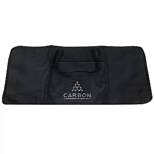 Capa Bag Simples Para Teclado 5/8 Preto Alças Nas Costas Preto