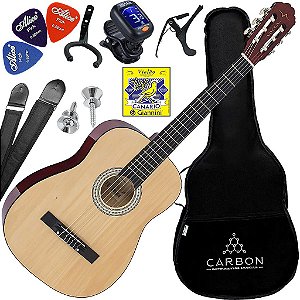 Kit Violão Clássico Acústico Cordas Nylon Vogga VCA103N Natural VX05
