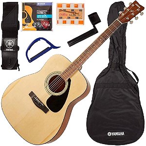 Kit Violão Acústico Yamaha F310P Natural + Capa + Acessórios