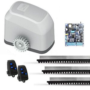 Kit Motor Portão Eletrônico 127v Peccinin Fast Gatter S Board 1000 C/ Cremalheira