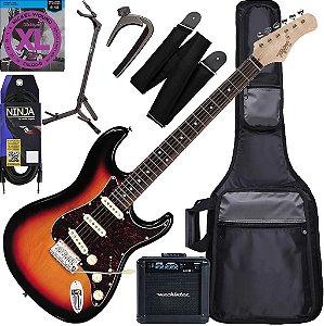 Kit Guitarra Tagima Strato T-635 Classic SB (DF/TT) GX04