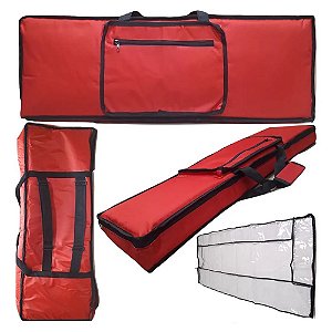Capa Master Luxo Teclado Sintetizador Korg M1 Vermelha + Cobertura
