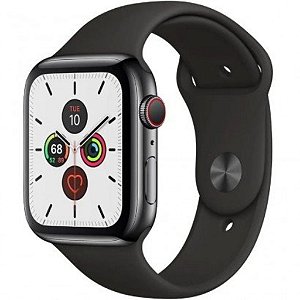 Relógio Inteligente Smartwatch Iwo 12 Pro Android IOS Preto 44mm