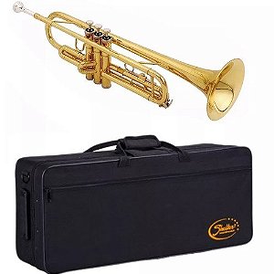 Trompete Laqueado Shelter Sft6418l C/ Case Envio Grátis B R