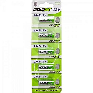 Pilha Alcalina 12V 23A (C/5 Pilhas) Flex - CAR / 5