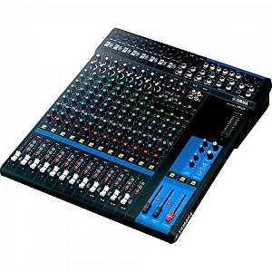 Mesa de Som Yamaha MG16 Analógica 16 Canais Bivolt Preta