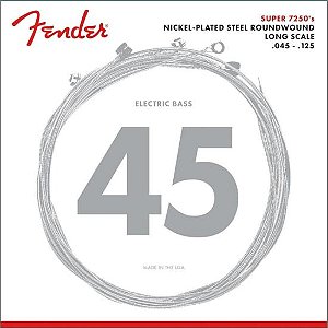Encordoamento Fender .045 72505M Para Contrabaixo 5 Cordas Aço Niquelado