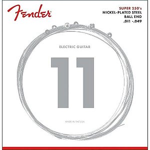 Encordoamento Fender .011 250M Para Guitarra Aço Niquelado