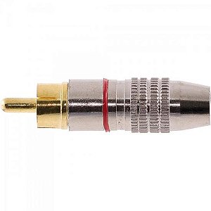 Plug RCA Profissional PGRC0013 Vermelho Storm - DEZ / 10