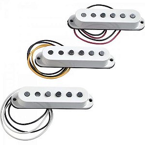 Set De Captadores Fender Tex-Mex Stratocaster Para Guitarra Branco