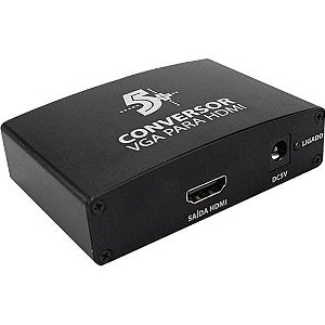 Conversor De Vídeo Vga X Hdmi 5+