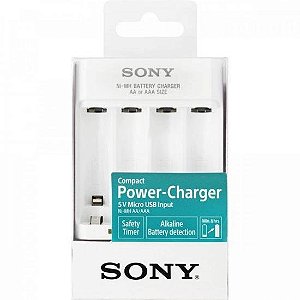 Carregador de Pilha p/4 un. USB AA/AAA BCG34HHU Sony