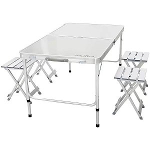Conjunto De Mesa e Banquetas Dobrável Royal NTK Vtr288