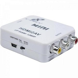 Mini Conversor HDMI x AV XC-MC-01 Branco Flex