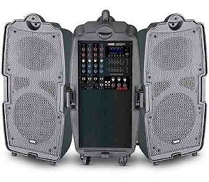 Caixa De Som Evod Streetsound Novik Par C/ Mesa De Som + Mic