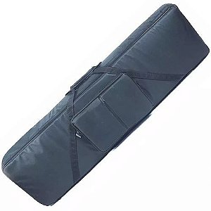 Capa Teclado 6/8 Acolchoado Bolso Duplo Super Luxo Nylon