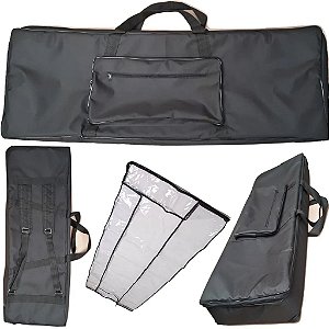 Capa Master Luxo Teclado Roland Fantom G8 Preta + Cobertura