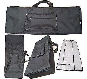 Capa Bag Teclado Yamaha Ypt370 Master Luxo Bk + Cobertura