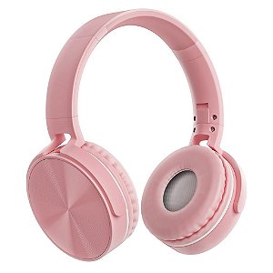 Fone Headset Com Microfone Micro Sd P2 Bluetooth Rosa P36