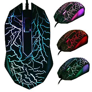 Mouse Gamer Profissional Com Led Até 4.000 Dpi Jiexin X15