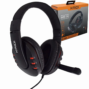 Fone De Ouvido Gamer Pc Usb Headset P2 Kaidi Kd-762 Over Ear