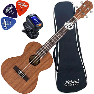 Kit Ukulele Kalani Tenor Acustico Kal220 Ts Sapel Tribes