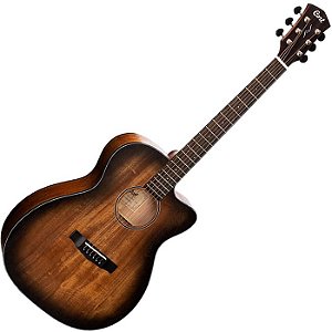 Violão Cort Coreamh Opbb/c Eletric Top Solid Mohagany C/ Bag