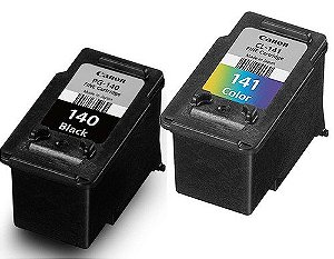 Kit Cartuchos Originais Canon 140 E 141 Preto E Colorido
