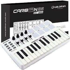 Teclado Waldman Controlador Midi Usb 25 Teclas Carbon 25mini