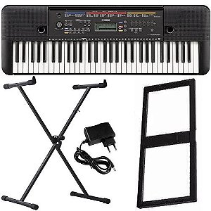 Kit Teclado 61 Teclas 385 Sons Psr-E263 Yamaha